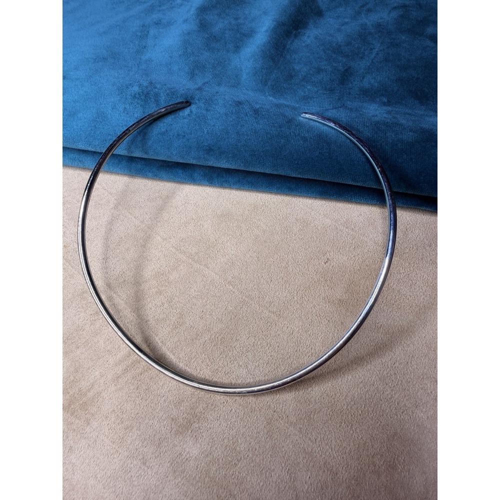 Vintage Sterling Silver 925 Open Ended Collar Necklace